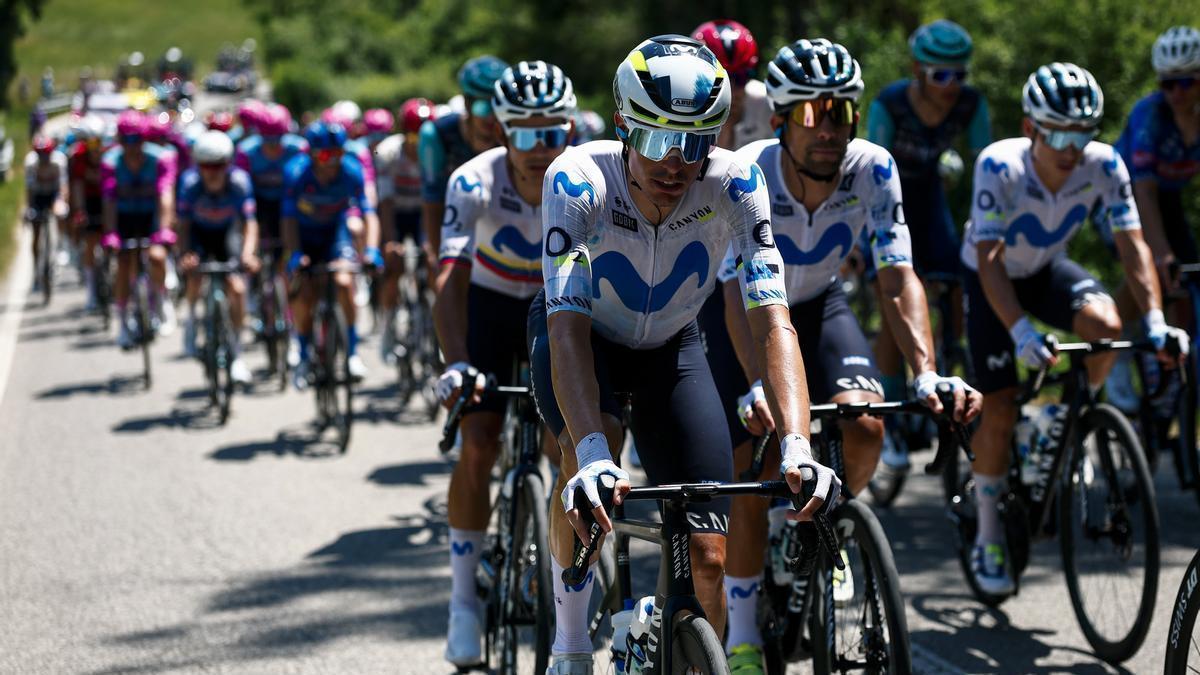 Enric Mas en una etapa del Giro de Italia
