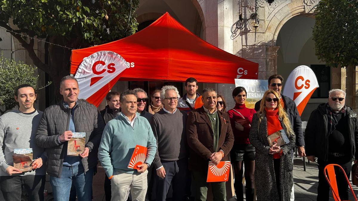 Acto electoral de Ciudadanos celebrado este domingo en Mérida.