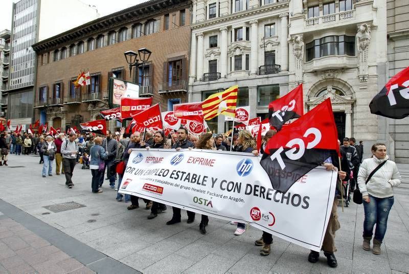 Fotogalería: Protesta de la plantilla de HP