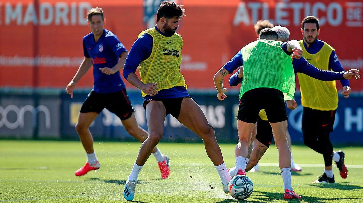 Así ha sido el entrenamiento del Atlético de Madrid