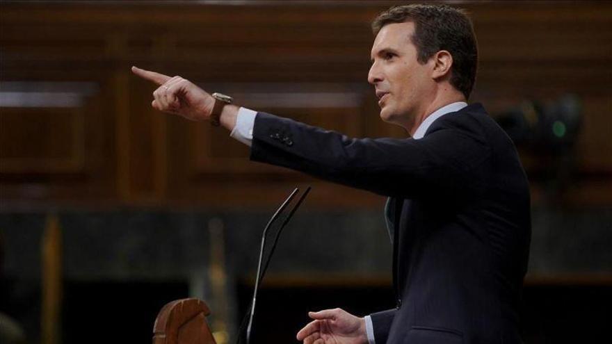 Casado ve en los Presupuestos el &quot;último tablón&quot; del &quot;naufragio&quot; de Sánchez