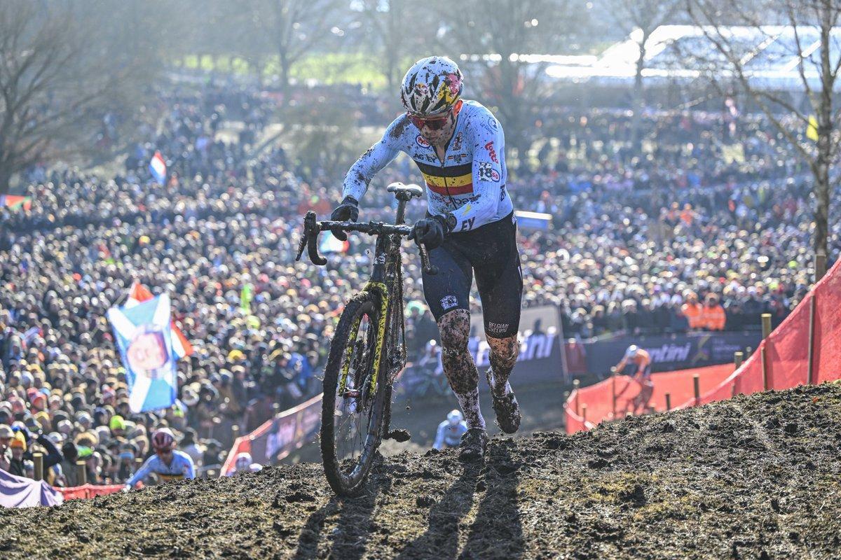 Wout Van Aert, en pleno esfuerzo.