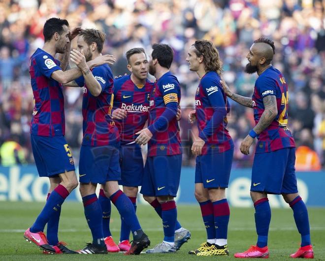 FC. Barcelona, 5 - SD. Eibar, 0 LaLiga J. 25