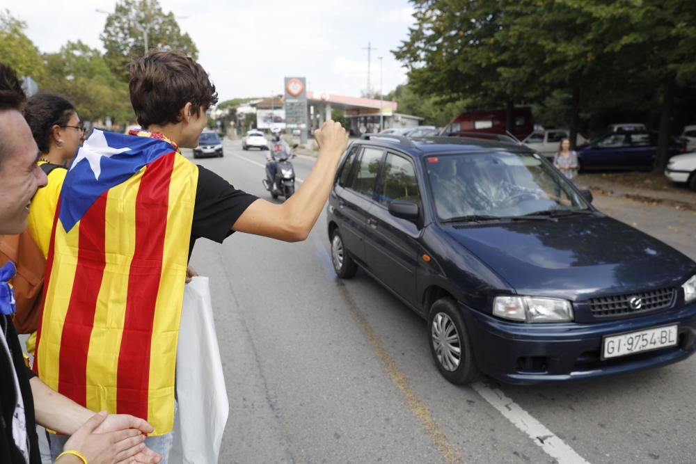 Manifestació d''estudiants de secundària a Girona