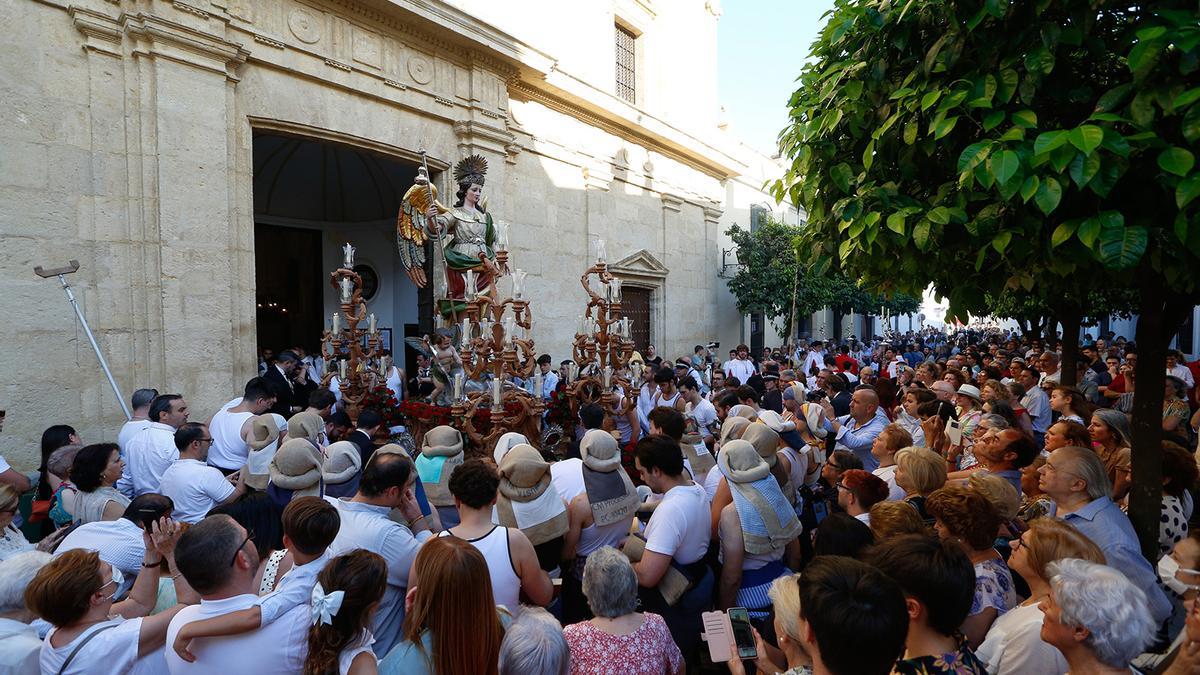 San Rafael, en procesión, en una imagen de archivo.