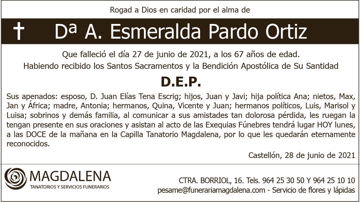 Dª A. Esmeralda Pardo Ortiz