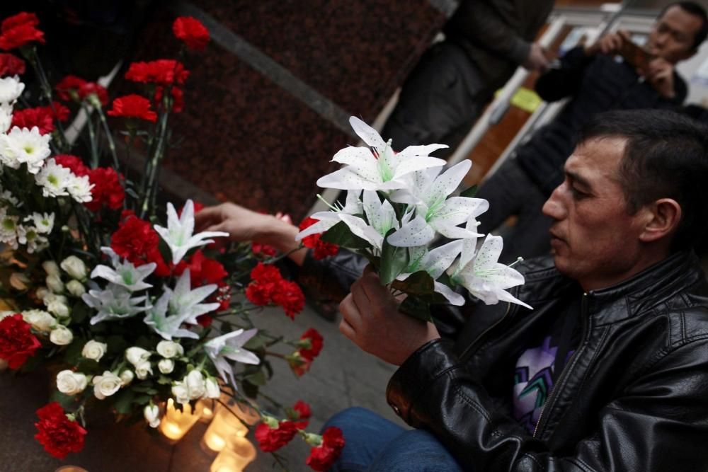 Homenaje a las víctimas de San Petersburgo