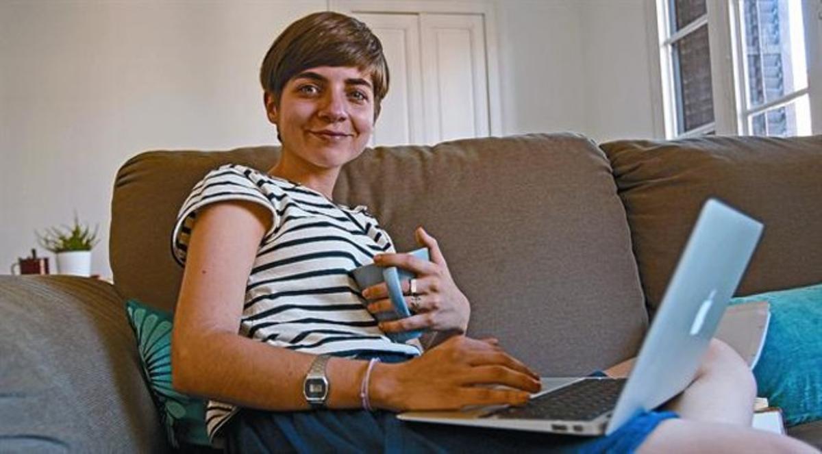 Gemma Rubí, a la Universitat Autònoma de Barcelona, ahir. Gemma Rubí, a la Universitat Autònoma de Barcelona, ahir.