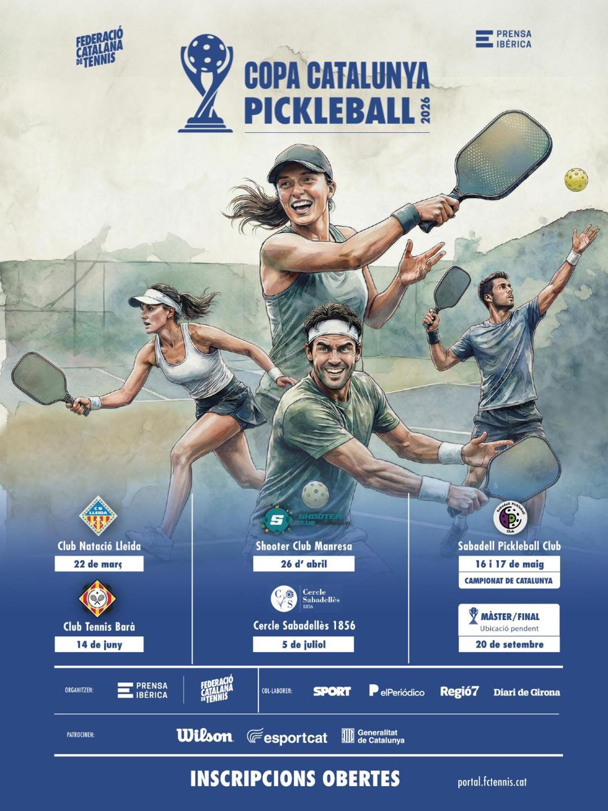 Prensa Ibérica y La Federación Catalana de Tennis impulsan la Copa Catalana de Pickleball