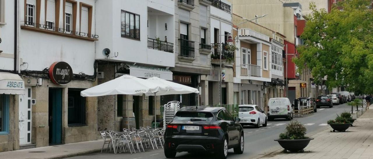 Una imagen del centro del barrio de Banda do Río, en Bueu. |   // SANTOS ÁLVAREZ