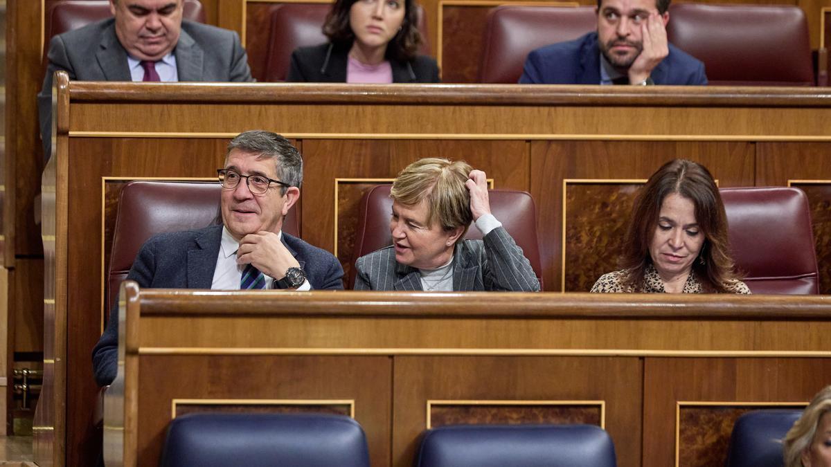 El portavoz del PSOE en el Congreso, Patxi López.