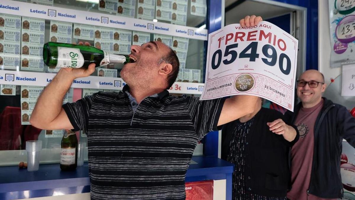 Celebración del Gordo en La Laguna