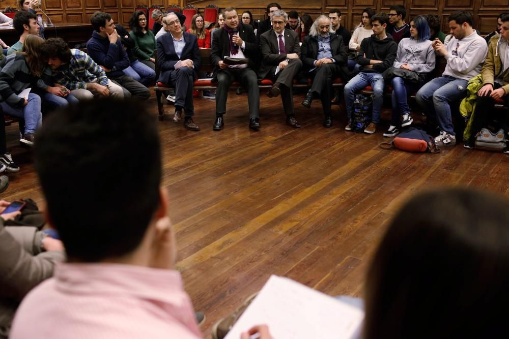 Acto de los candidatos a Rector de la Universidad de Oviedo