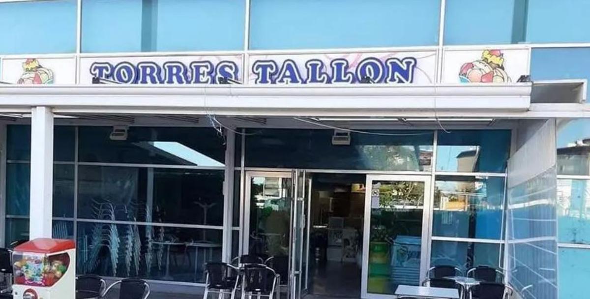 Fachada de la heladería