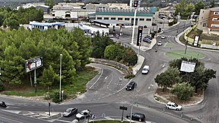 Cruce donde iría la rotonda.