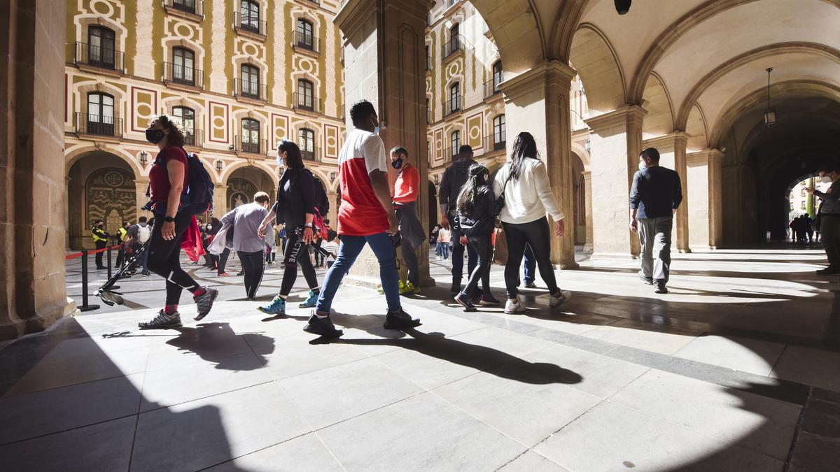 Turistes a Montserrat