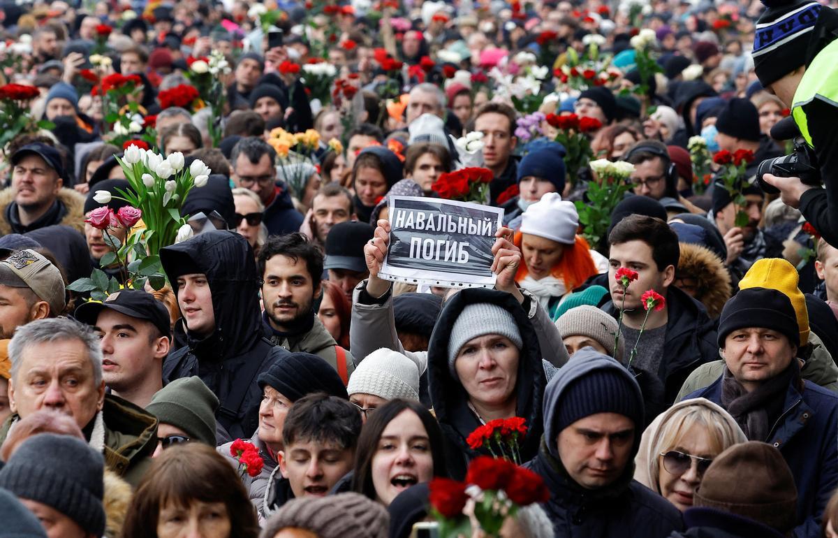 Funeral y ceremonia de despedida del político opositor ruso Alexei Navalny en Moscú