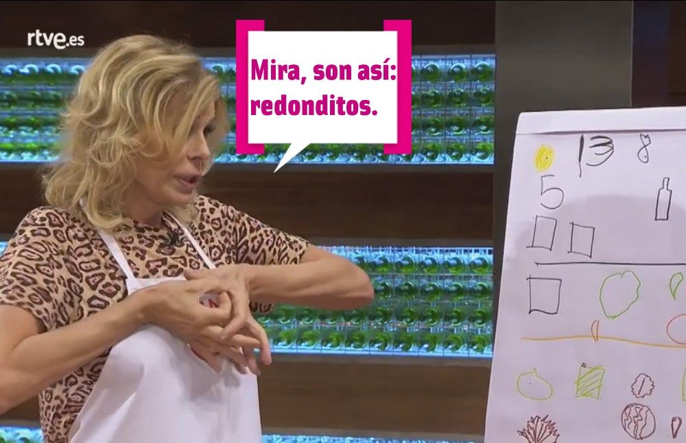 Bibiana Fernández explicando lo que son pansotti