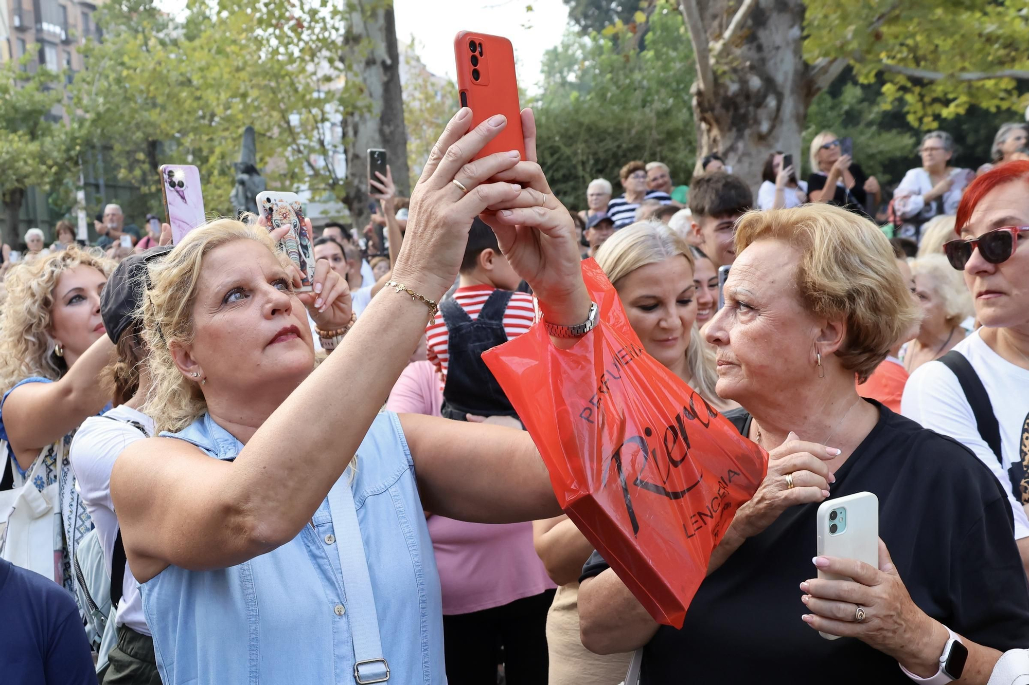 La llegada de la Virgen de la Fuensanta a Murcia para la Feria, en imágenes.