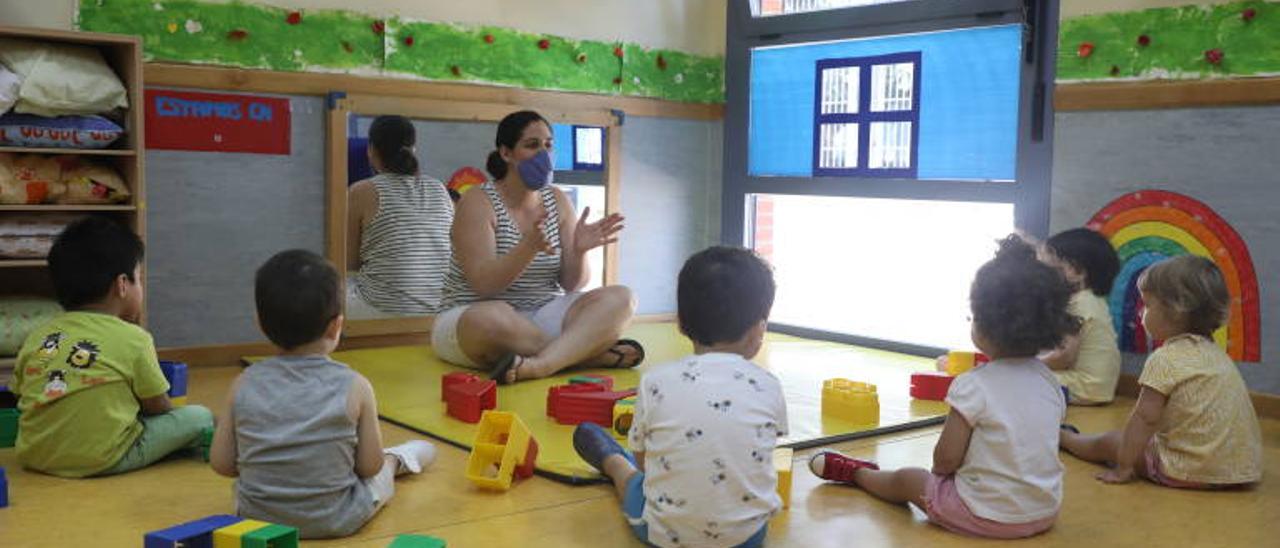 Niños en una guardería.