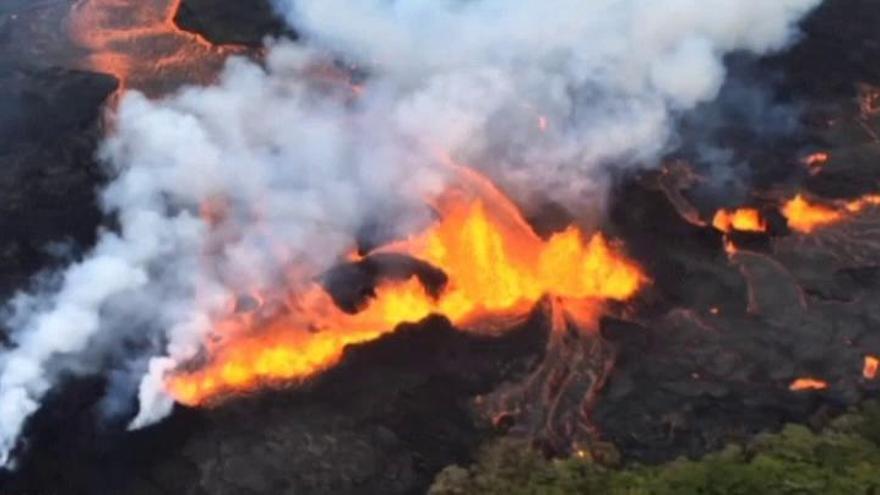 El volcán Kilauea amenaza una central geotérmica