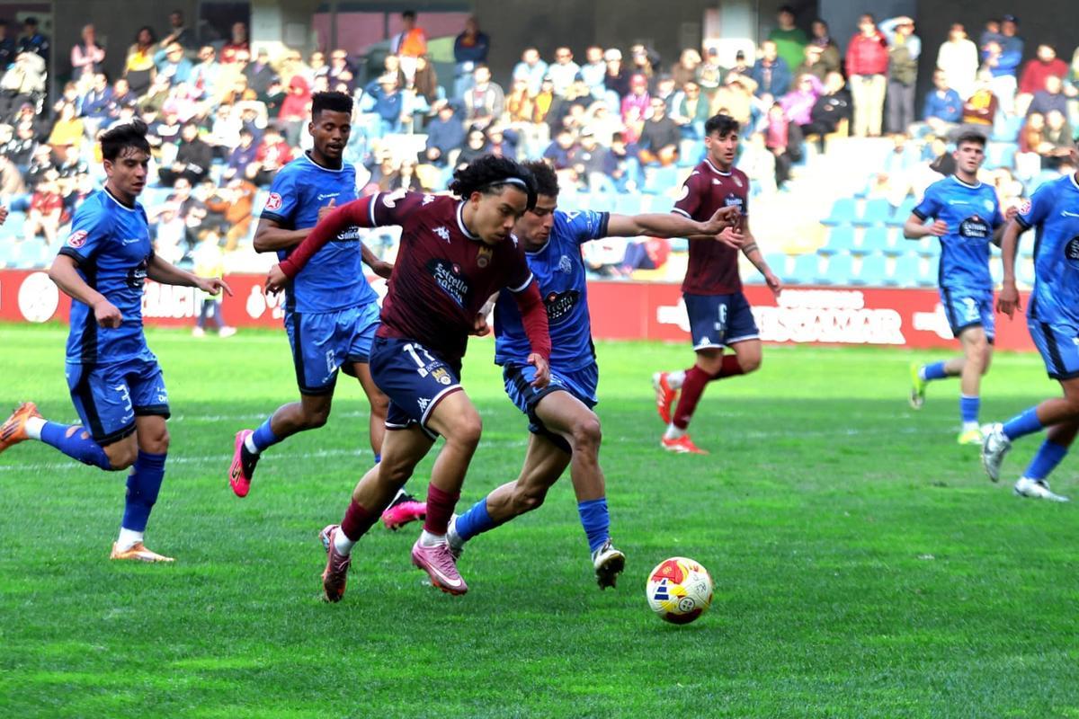 Luisao Macías, durante el partido.