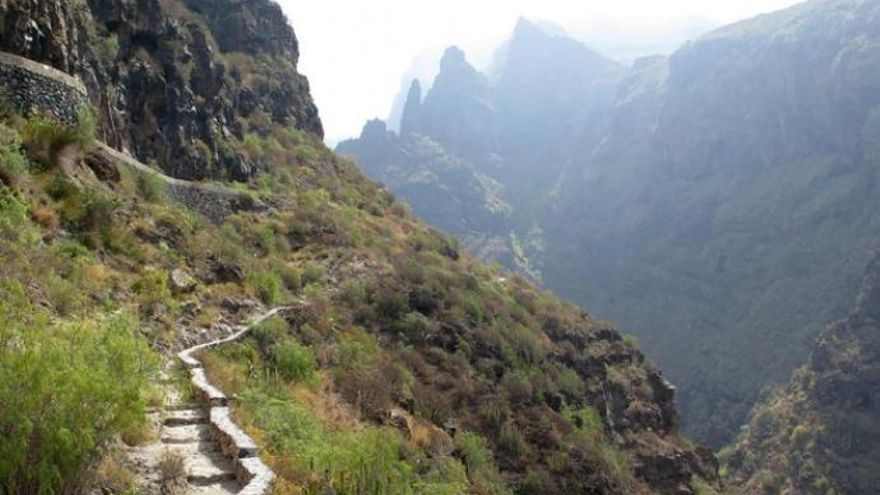 Panorámica del Barranco del Infierno, en el sur de Tenerife.