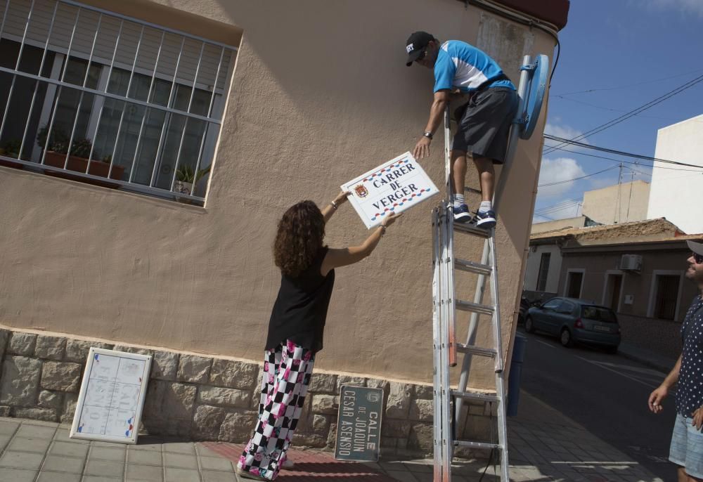 Cambio del callejero franquista