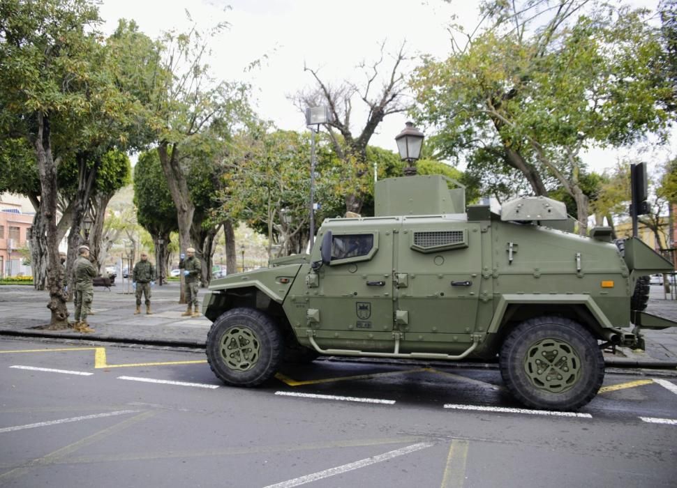 Militares en La Laguna