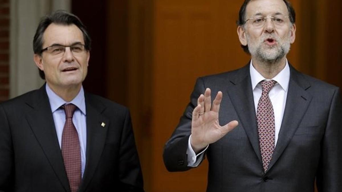 Mariano Rajoy y Artur Mas, el 1 de febrero del 2012.