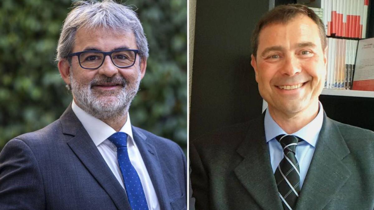 Jaume Serra (esquerra), nou Delegat de PRISA Media a Catalunya i Jordi Finazzi (dreta), nou director de la SER a Catalunya