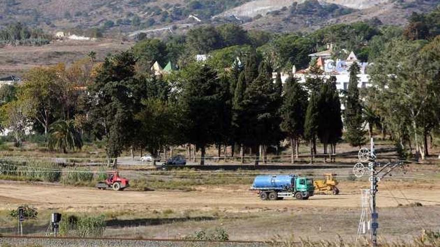 Imagen del inicio de los trabajos en el Campamento Benítez.