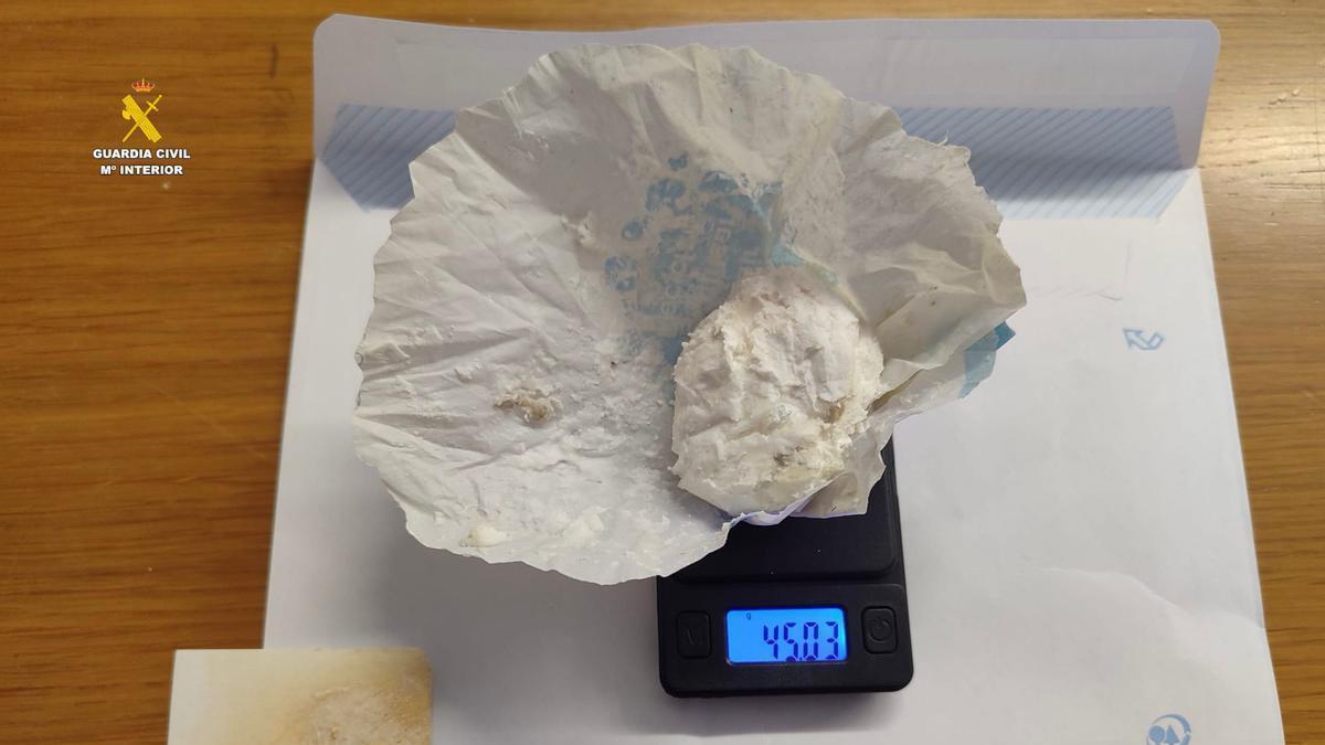 Droga incautada en la actuación