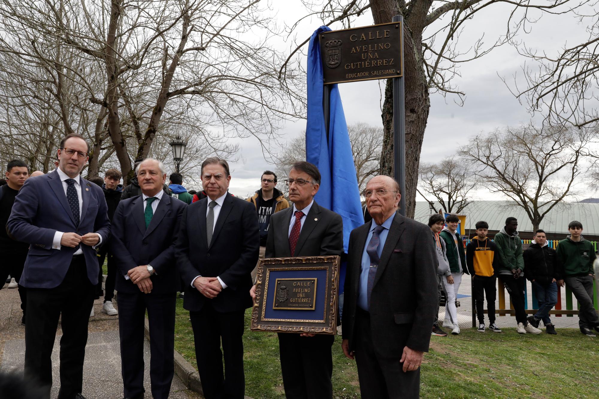 Avelino Uña, inmortal en Oviedo: el profesor de los Salesiano, primer fallecido por el covid en Asturias, ya tiene una calle a su nombre