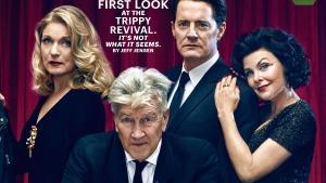 Detalle de una de las portadas de ’Entertainment Weekly’ con el director David Lynch y algunos de los actores de la nueva entrega de ’Twin Peaks’. 