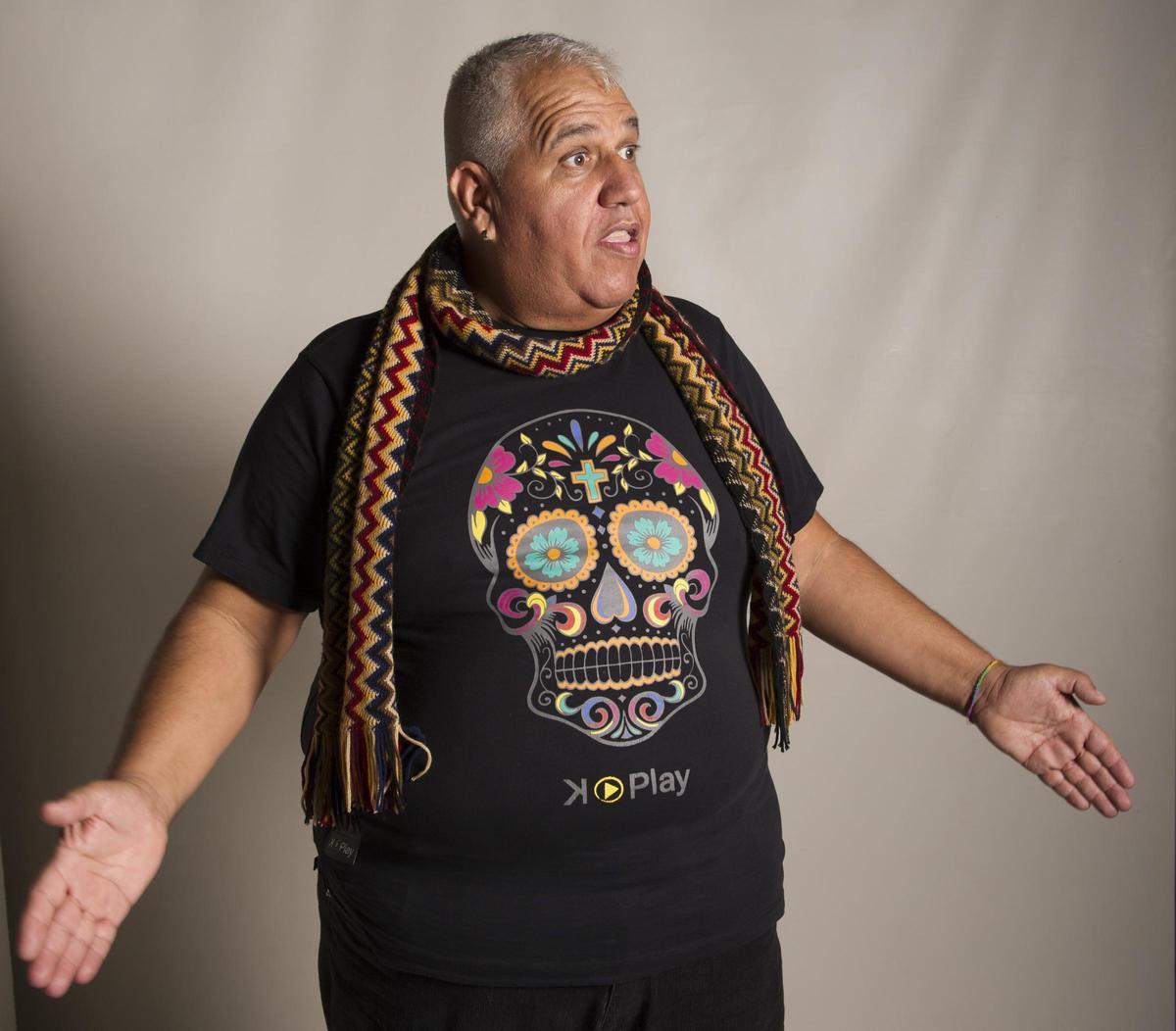 El narrador de Agüimes Pancho Bordón, que participa en el 35º edición del Festival Internacional de Narración Oral ‘Cuenta con Agüimes’.