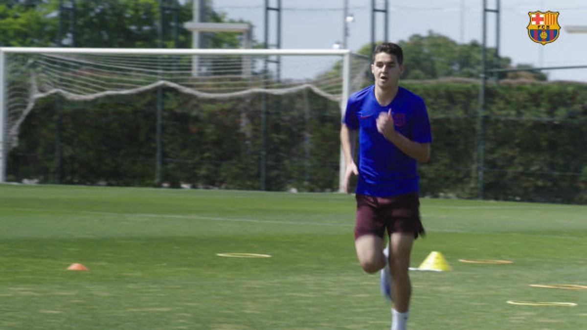 El Barça B entrena en la Ciutat Esportiva