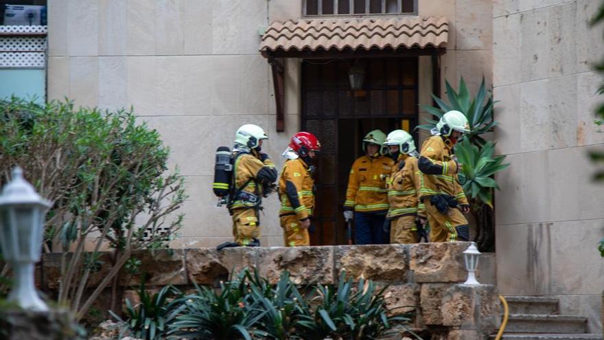 Alarma en un edificio de Palma al incendiarse un ordenador