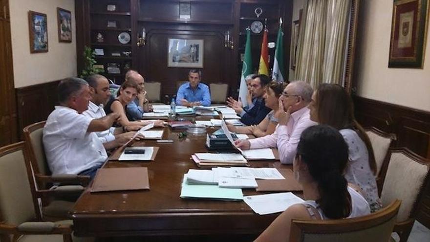 Imagen de la primera Junta de Gobierno Local desde que se abrió la crisis de gobierno.