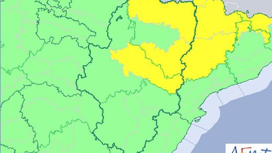Alerta por calor en Ribera de Ebro y sur de Huesca y por tormentas en Pirineo