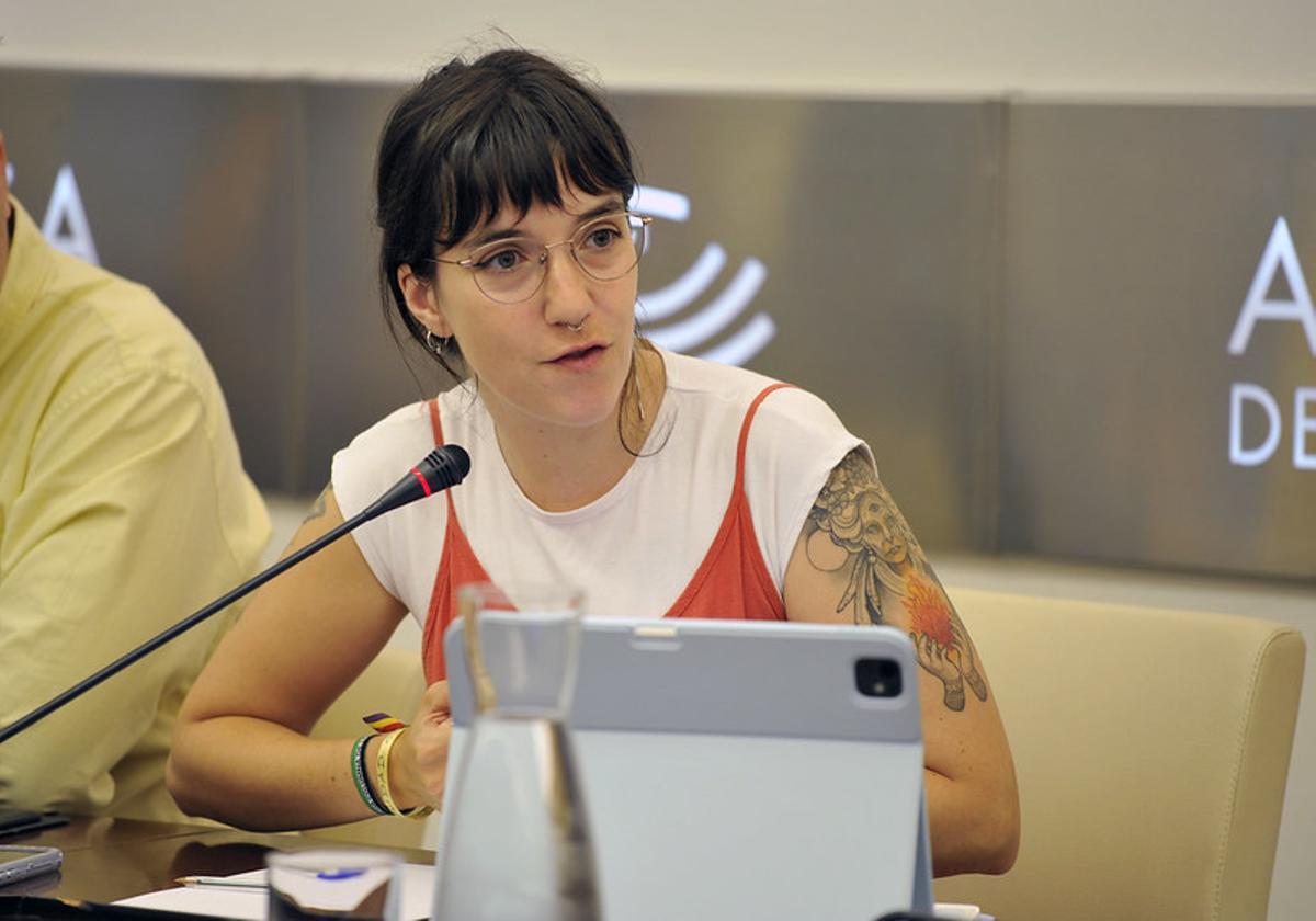 La diputada de Unidas por Extremadura Nerea Fernández.