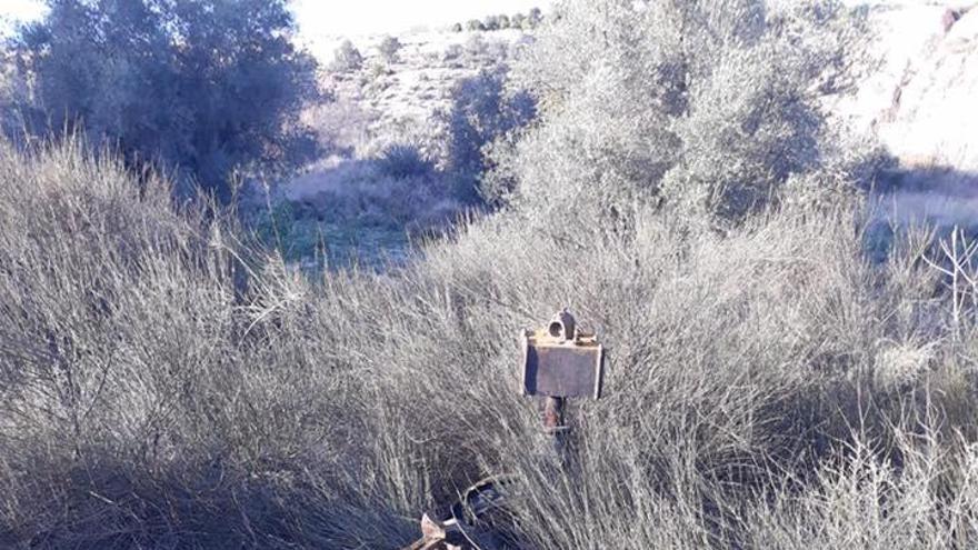 Uno de los pozos encontrados en Molina de Segura