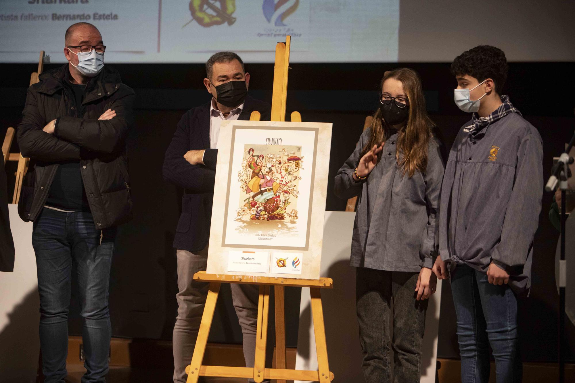 Presentación de los bocetos de las tres fallas de sección especial de Alzira