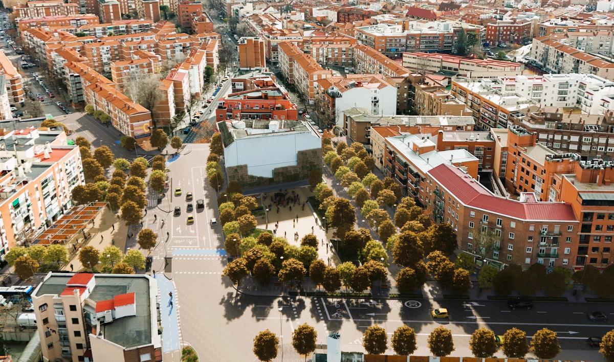 Recreación de cómo lucirá la plaza de Oporto tras su remodelación integral.