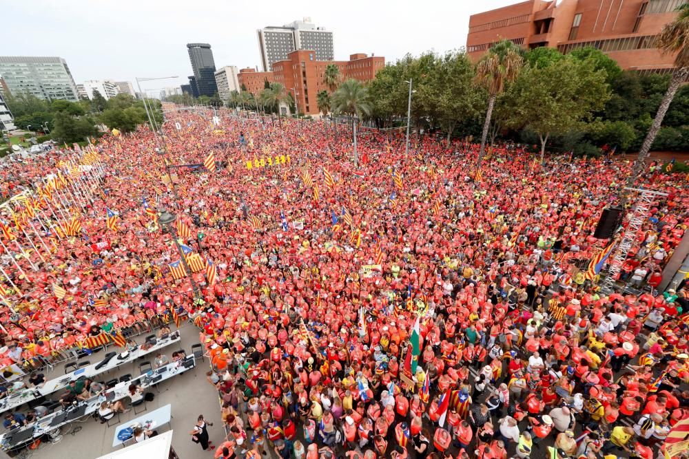 La Diada, des de l'aire