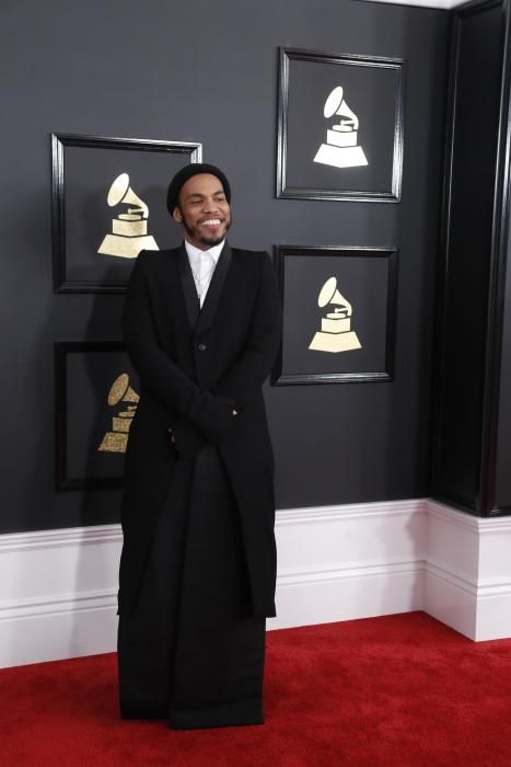 El cantante soul Anderson .Paak, en la alfombra roja.