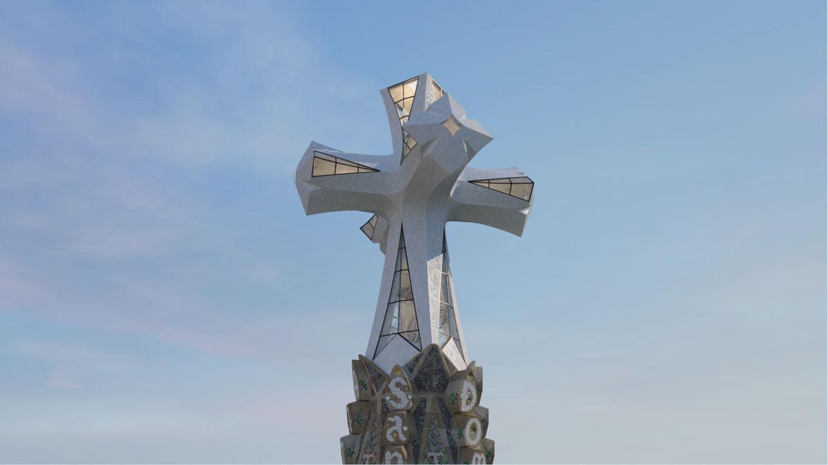 Así será la terminal que coronará la torre de Jesucrist de la Sagrada Família