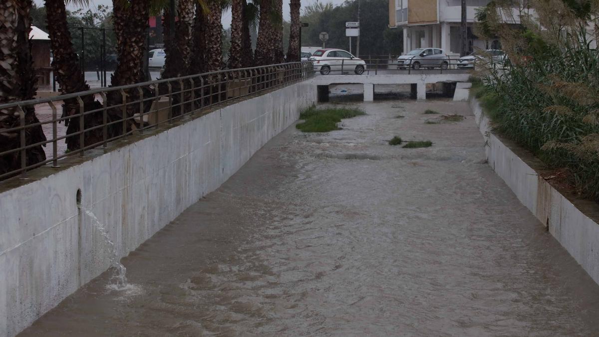 Imágenes de la lluvia en Ibiza