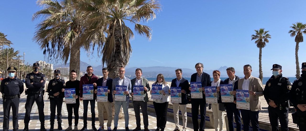 Presentación, esta mañana, de la fiesta 0.0 saludable para los jóvenes con motivo de la romería