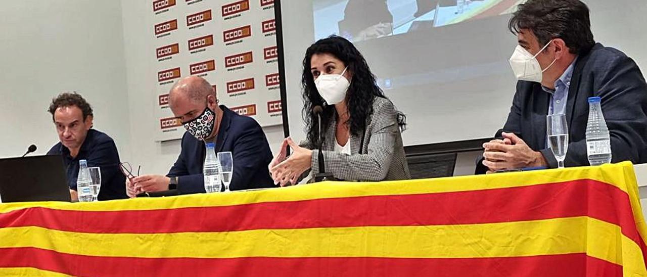 Presentación del libro, ayer en València. | CC OO-PV